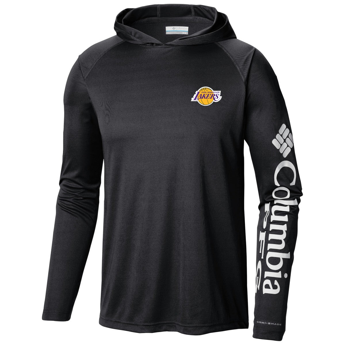 Columbia - Los Angeles Lakers Terminal Tackle Long Sleeve Hoodie T-Shirt - Black