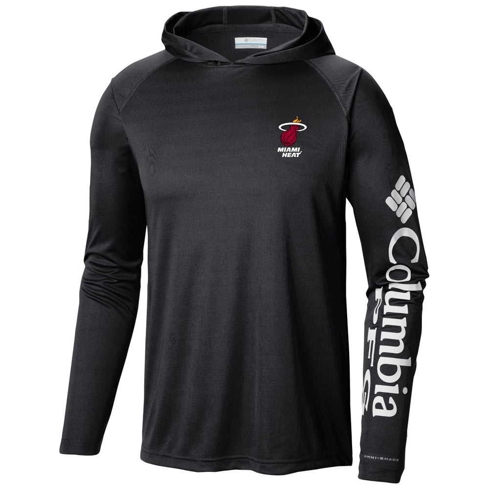 Columbia - Miami Heat Terminal Tackle Long Sleeve Hoodie T-Shirt - Black