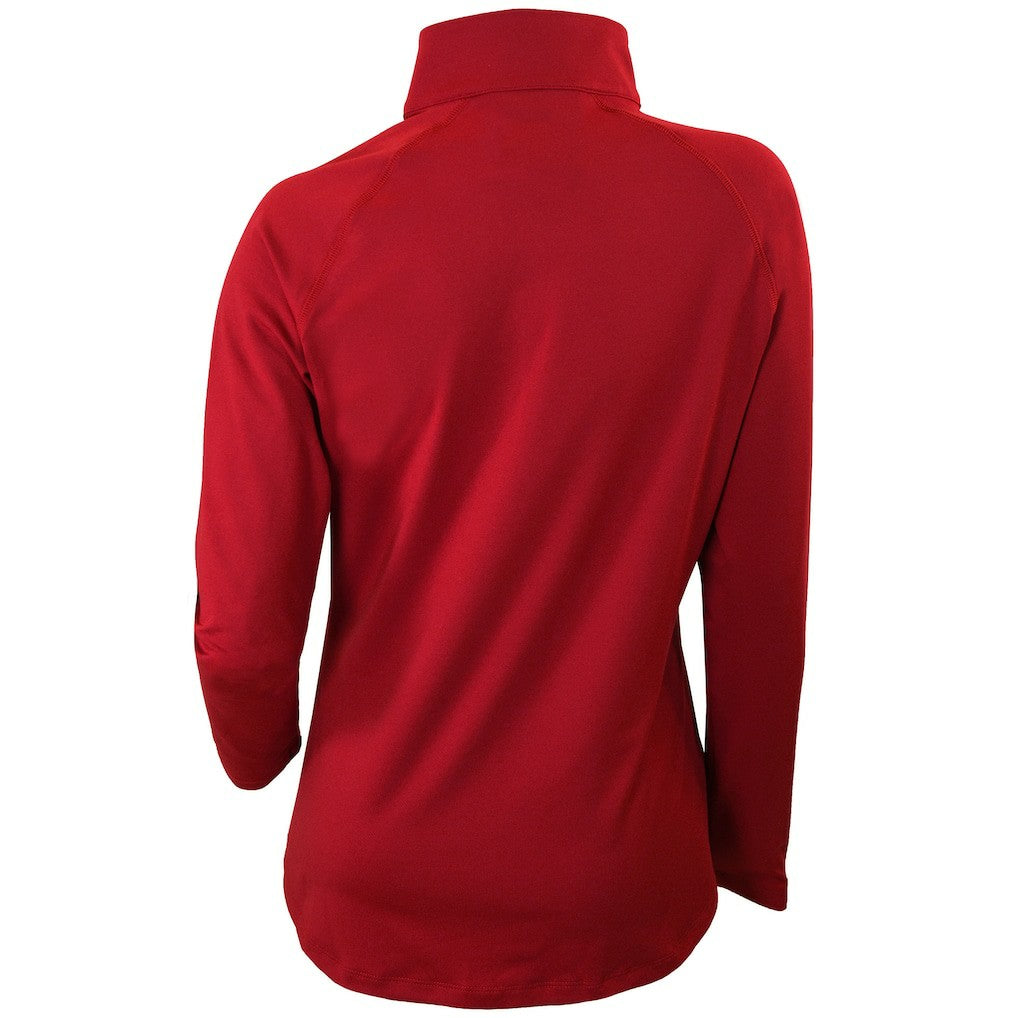 Columbia - Houston Rockets Women's Omni-Wick Outward Nine Quarter-Zip Pullover Top - Red
