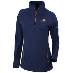 Columbia - Indiana Pacers Women's Omni-Wick Outward Nine Quarter-Zip Pullover Top - Navy