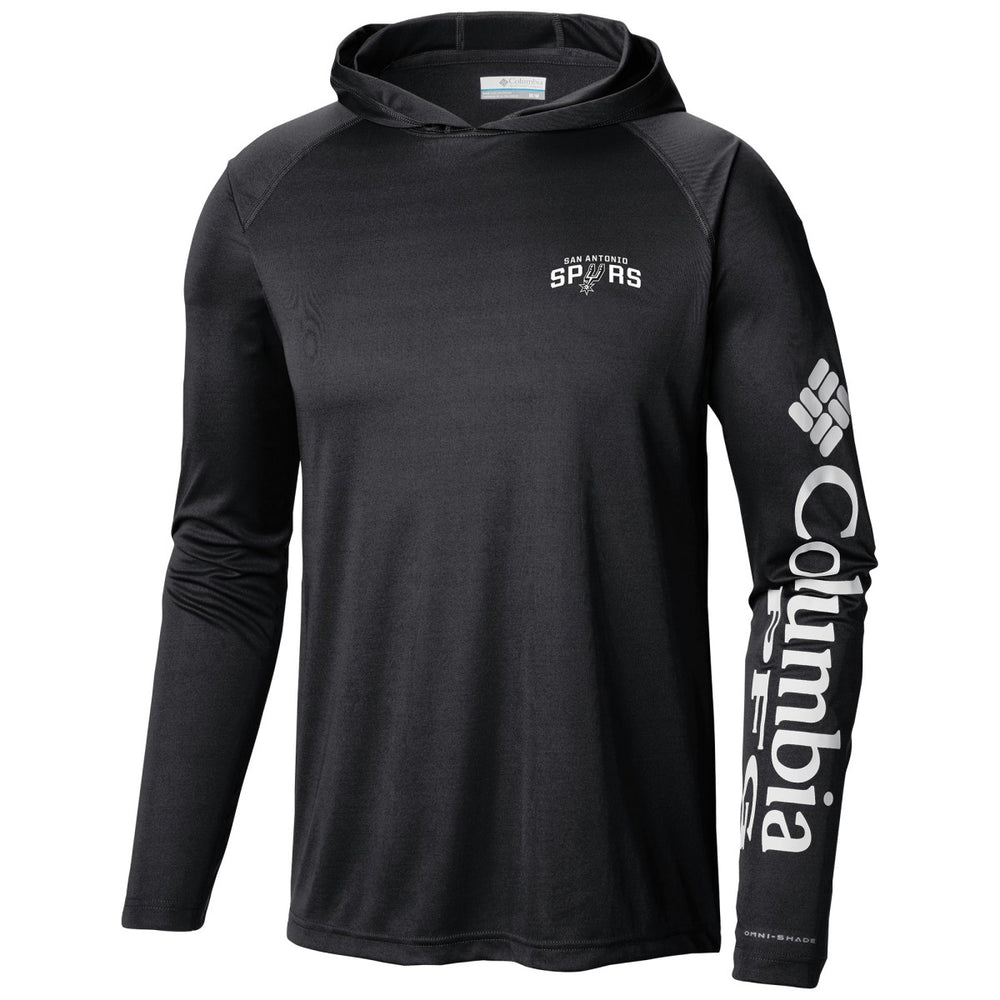 Columbia - San Antonio Spurs Terminal Tackle Long Sleeve Hoodie T-Shirt - Black