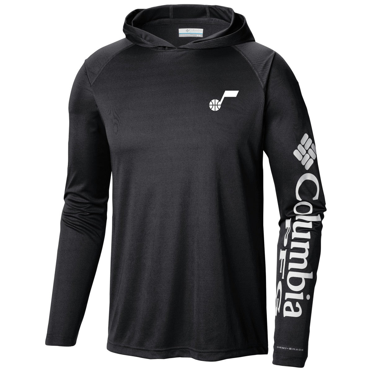 Columbia - Utah Jazz Terminal Tackle Long Sleeve Hoodie T-Shirt - Black
