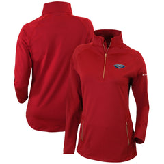 Columbia - New Orleans Pelicans Women's Omni-Wick Outward Nine Quarter-Zip Pullover Top - Red