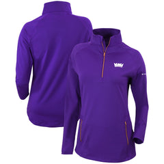 Columbia - Sacramento Kings Women's Omni-Wick Outward Nine Quarter-Zip Pullover Top - Purple