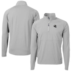 Pittsburgh Steelers Cutter & Buck Helmet Adapt Eco Knit Hybrid Recycled Quarter-Zip Pullover Top Silver - NFL