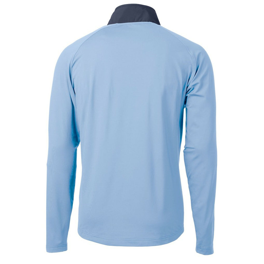 Los Angeles Chargers Cutter & Buck Helmet Adapt Eco Knit Hybrid Recycled Quarter-Zip Pullover Top Purple - NFL
