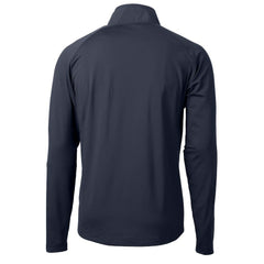Chicago Bears Cutter & Buck Helmet Adapt Eco Knit Hybrid Recycled Quarter-Zip Pullover Top Navy - NFL