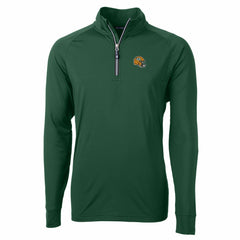 Green Bay Packers Cutter & Buck Helmet Adapt Eco Knit Stretch Recycled Quarter-Zip Pullover Top Green - NFL