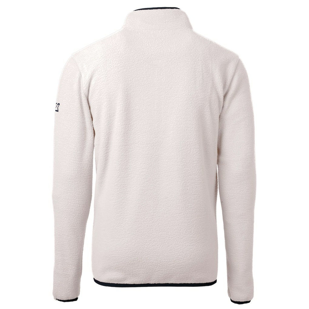 Denver Broncos Cutter & Buck Helmet Cascade Eco Sherpa Fleece Quarter-Zip Pullover Jacket White - NFL