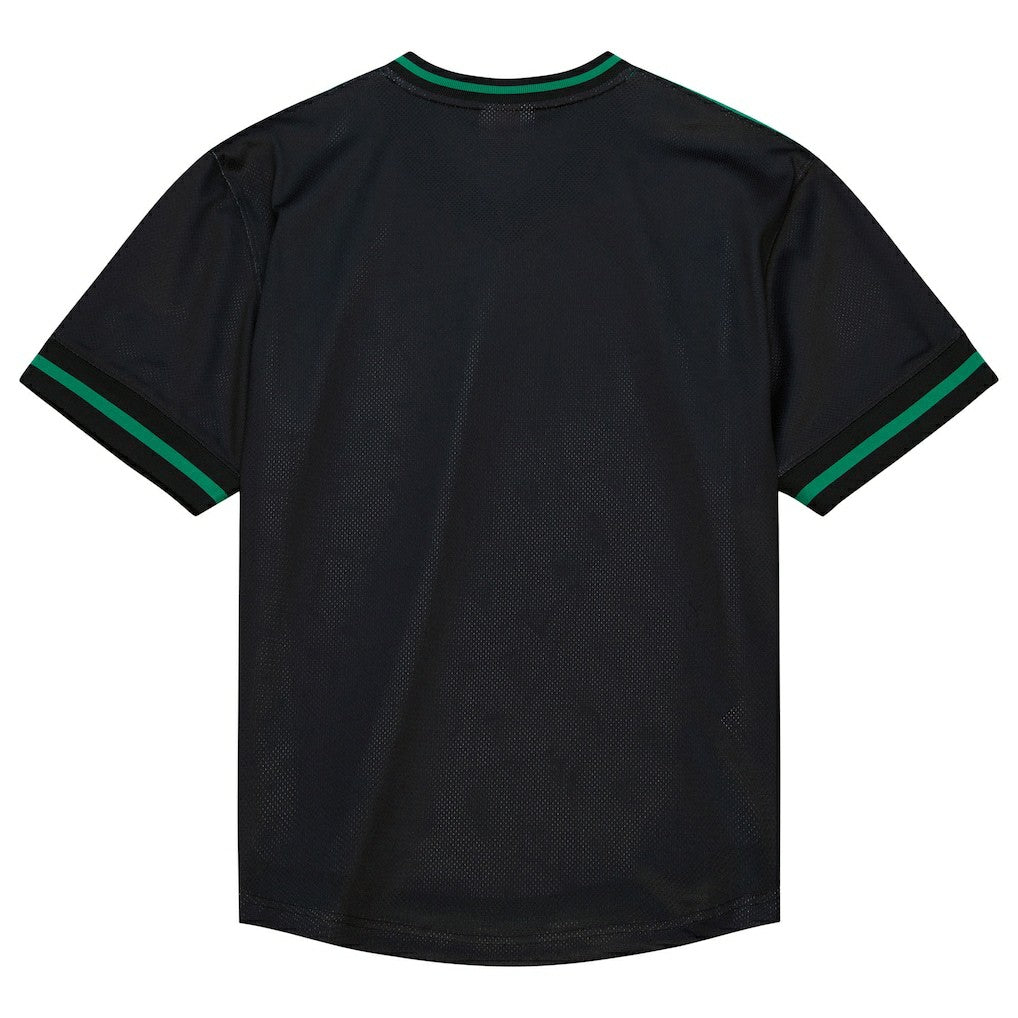 Mitchell & Ness - Boston Celtics Jumbotron 3.0 Mesh V-Neck T-Shirt - Kelly Green