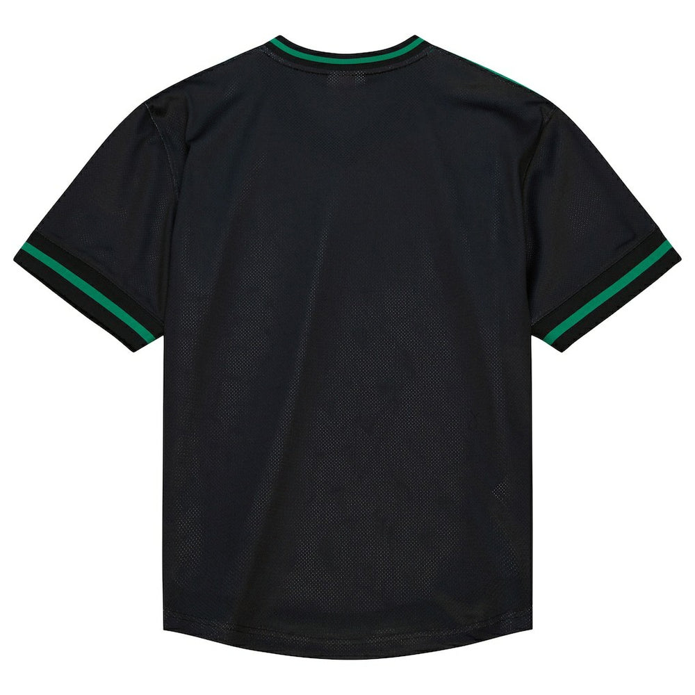 Mitchell & Ness - Boston Celtics Jumbotron 3.0 Mesh V-Neck T-Shirt - Kelly Green