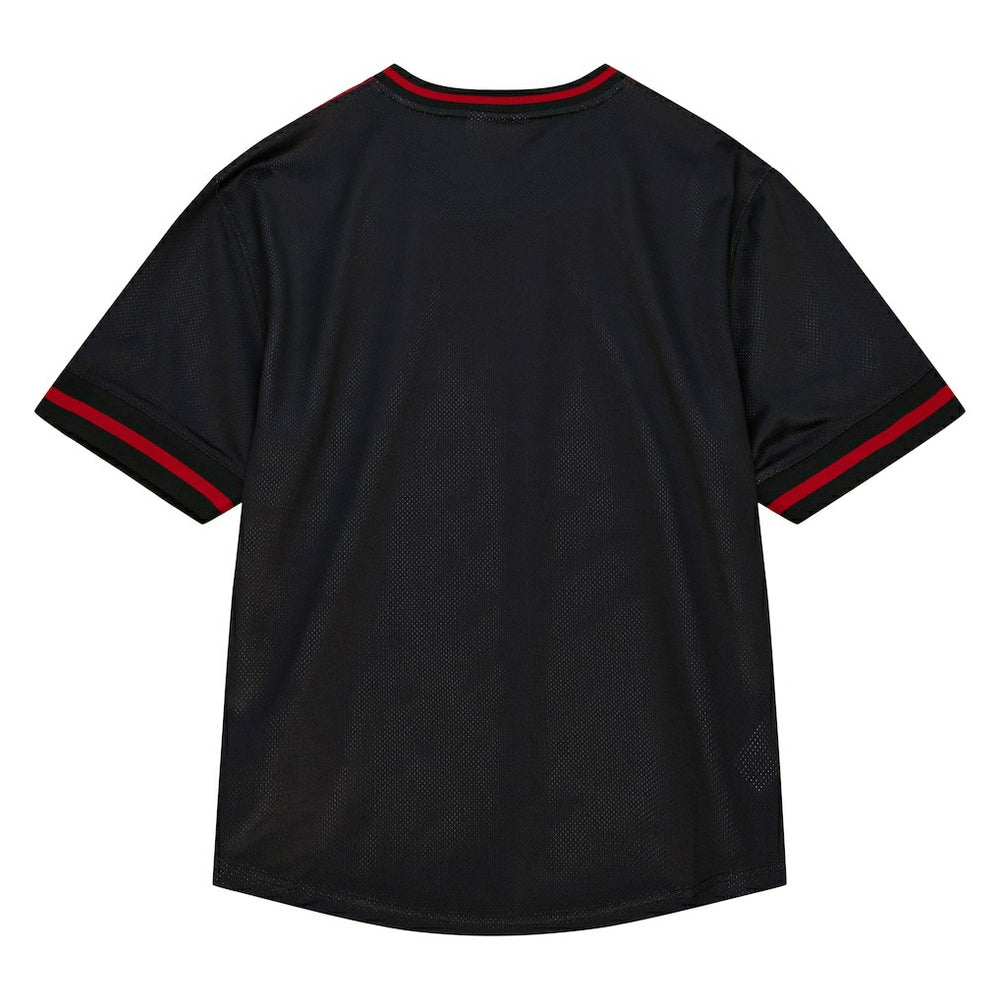 Mitchell & Ness - Chicago Bulls Jumbotron 3.0 Mesh V-Neck T-Shirt - Red