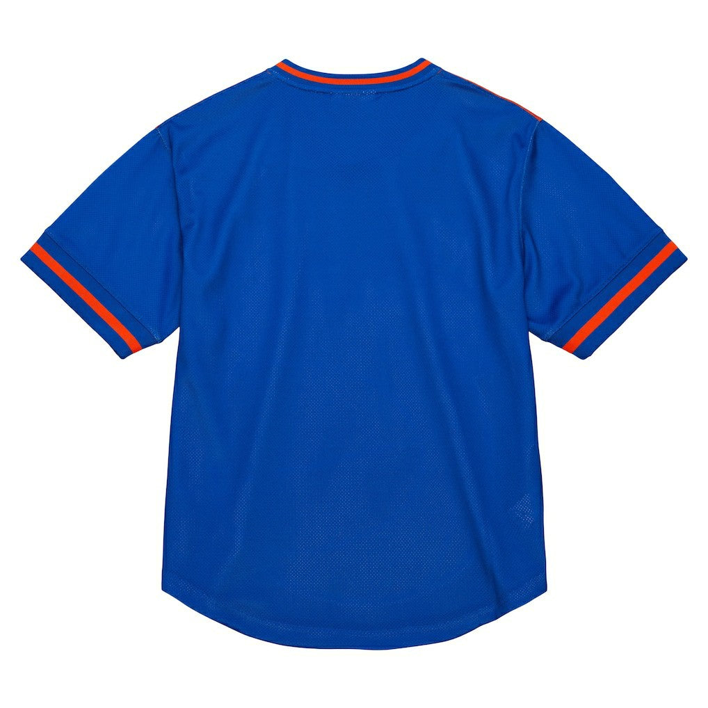 Mitchell & Ness - New York Knicks Jumbotron 3.0 Mesh V-Neck T-Shirt - Orange