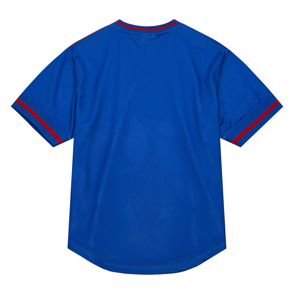 Mitchell & Ness - Philadelphia 76ers Jumbotron 3.0 Mesh V-Neck T-Shirt - Red