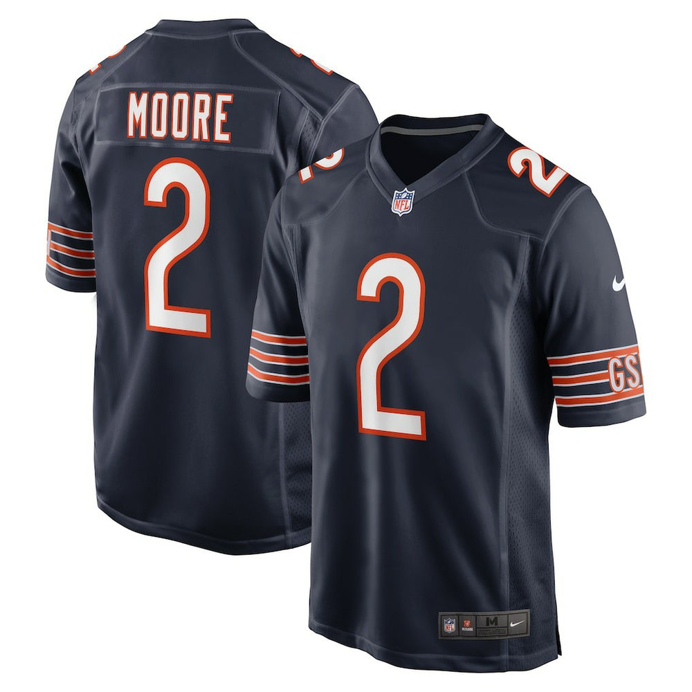 D.J. Moore Chicago Bears Team Color Game Jersey Navy - Nike