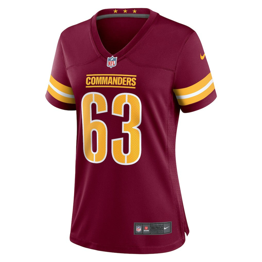 Nick Gates Washington Commanders Women's Game Player Jersey Burgundy - Nike