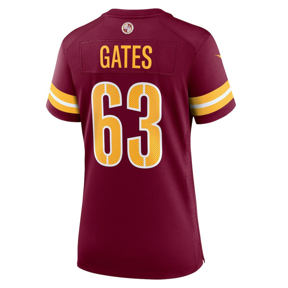 Nick Gates Washington Commanders Women's Game Player Jersey Burgundy - Nike