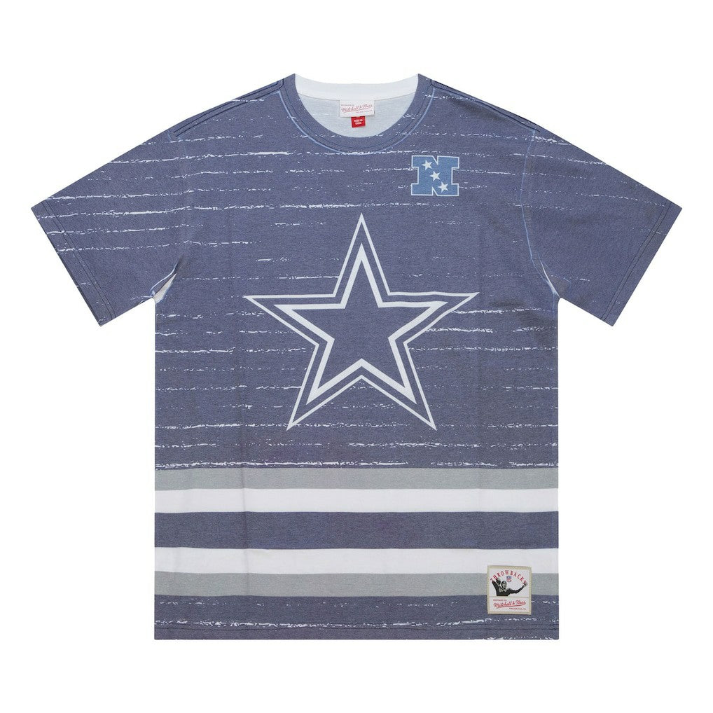 Dallas Cowboys Jumbotron 3.0 T-Shirt Navy - Mitchell & Ness