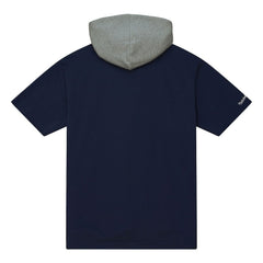 Dallas Cowboys Postgame Short Sleeve Hoodie Navy - Mitchell & Ness
