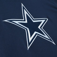 Dallas Cowboys Postgame Short Sleeve Hoodie Navy - Mitchell & Ness