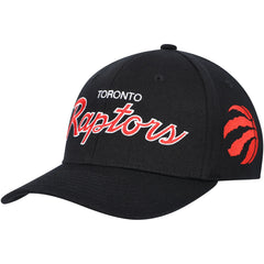 Mitchell & Ness - Toronto Raptors MVP Team Script 2.0 Stretch Snapback Hat - Black