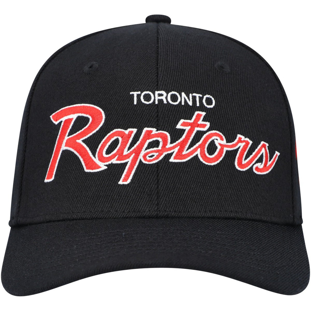 Mitchell & Ness - Toronto Raptors MVP Team Script 2.0 Stretch Snapback Hat - Black