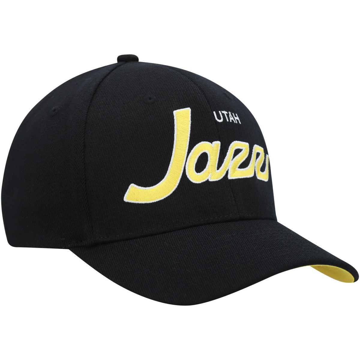 Mitchell & Ness - Utah Jazz MVP Team Script 2.0 Stretch Snapback Hat - Black