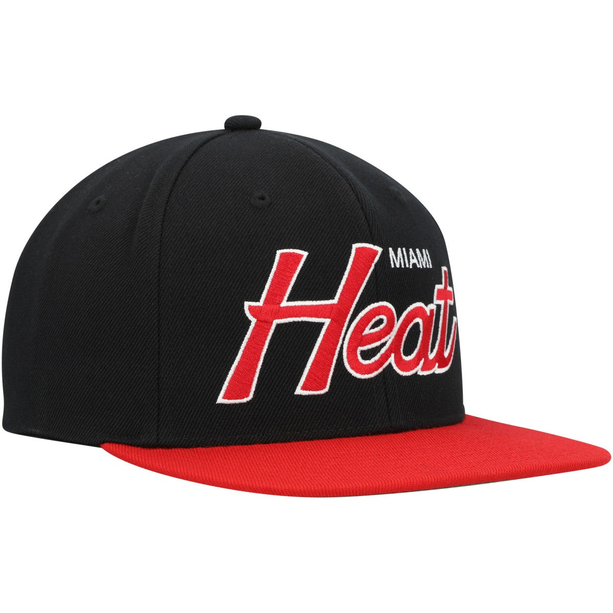 Mitchell & Ness - Miami Heat Hardwood Classics MVP Team Script 2.0 Snapback Hat - Black