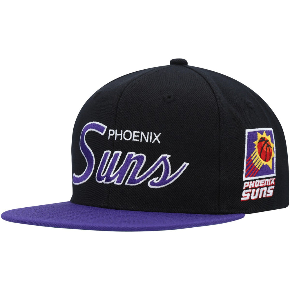 Mitchell & Ness - Phoenix Suns Hardwood Classics MVP Team Script 2.0 Snapback Hat - Black