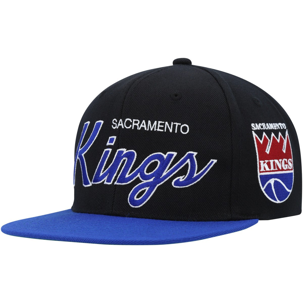 Mitchell & Ness - Sacramento Kings Hardwood Classics MVP Team Script 2.0 Snapback Hat - Black