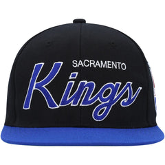 Mitchell & Ness - Sacramento Kings Hardwood Classics MVP Team Script 2.0 Snapback Hat - Black