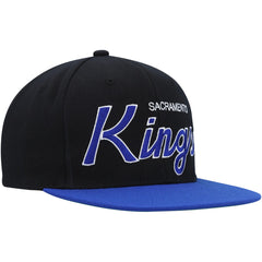Mitchell & Ness - Sacramento Kings Hardwood Classics MVP Team Script 2.0 Snapback Hat - Black