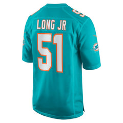 David Long Jr. Miami Dolphins Game Jersey Aqua - Nike