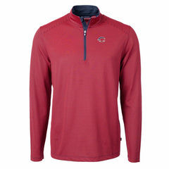 Cincinnati Reds Cutter & Buck Americana Logo Virtue Eco Pique Stripe Recycled Quarter-Zip Pullover Top Sale