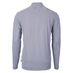 New York Yankees Cutter & Buck Americana Logo Virtue Eco Pique Stripe Recycled Quarter-Zip Pullover Top discount