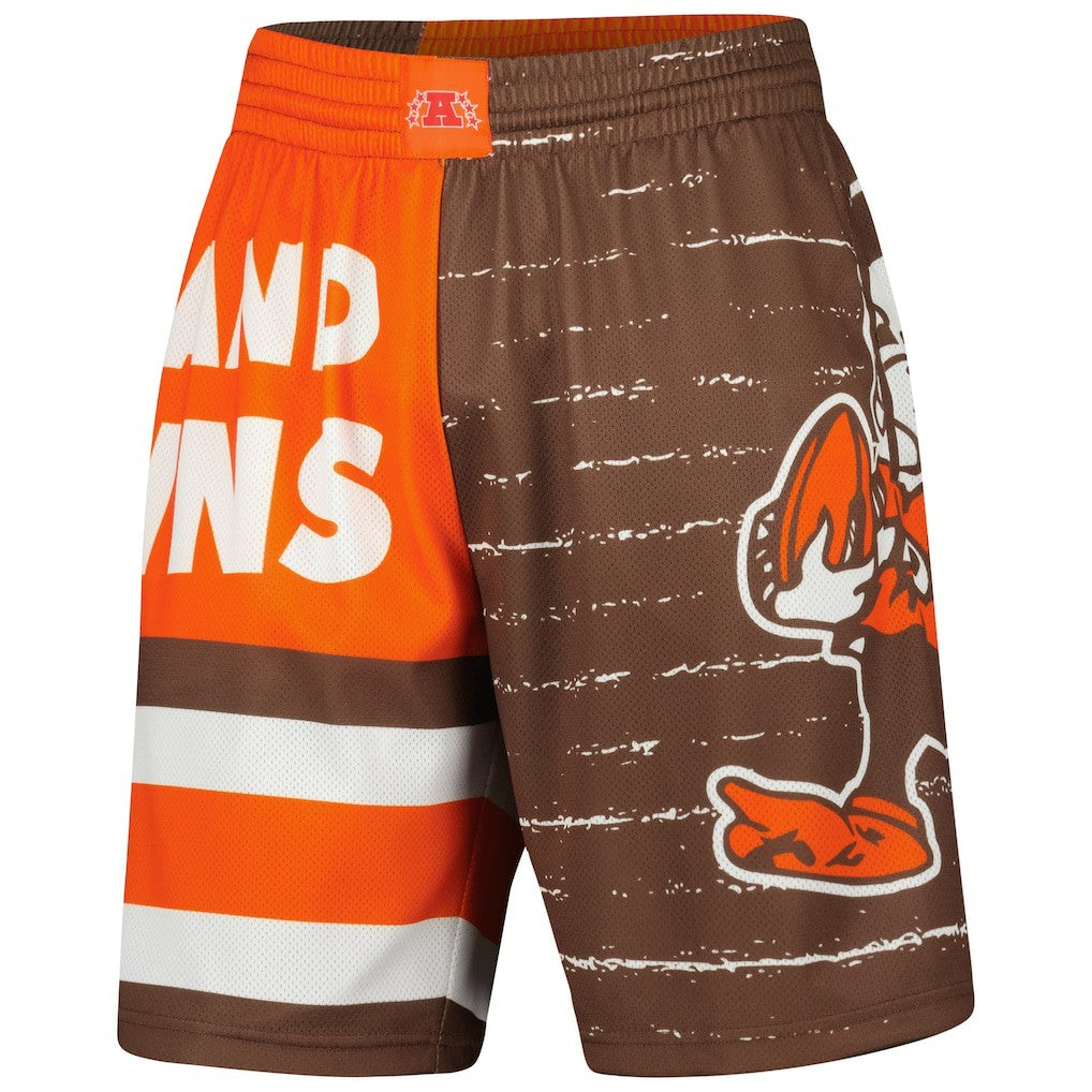 Cleveland Browns Jumbotron 3.0 Shorts Brown - Mitchell & Ness