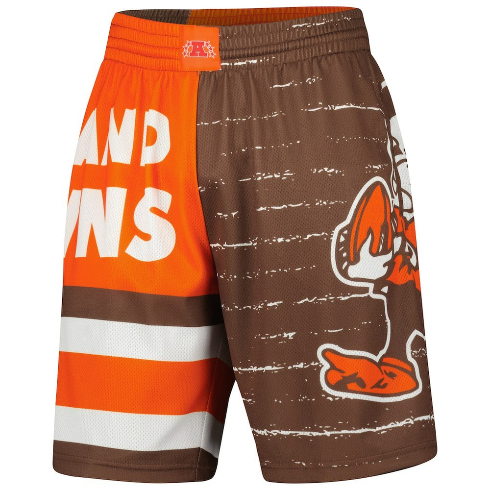 Cleveland Browns Jumbotron 3.0 Shorts Brown - Mitchell & Ness