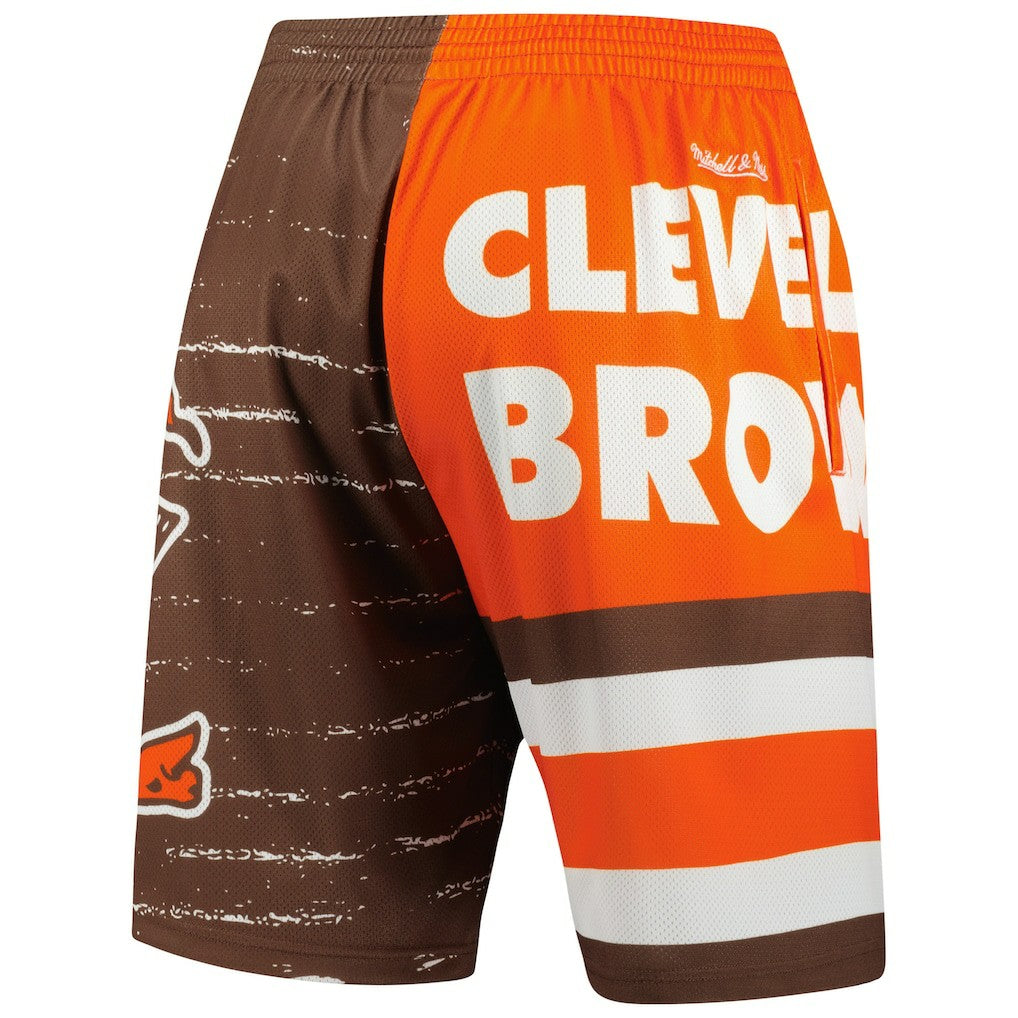 Cleveland Browns Jumbotron 3.0 Shorts Brown - Mitchell & Ness
