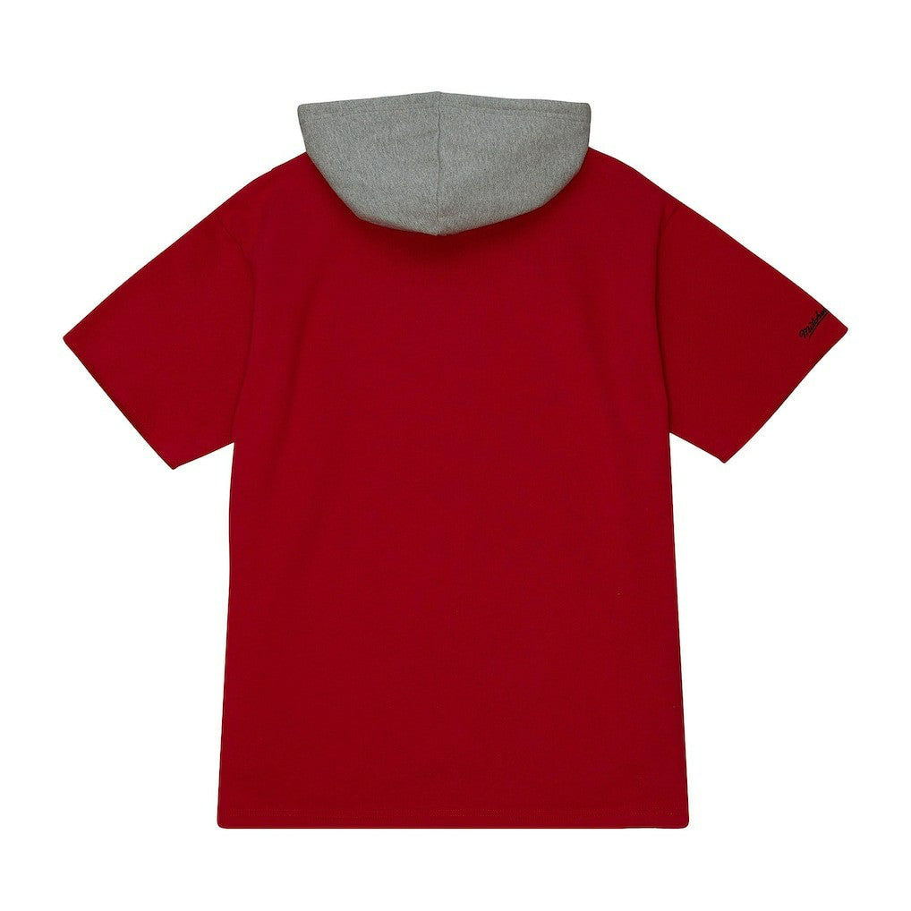 Kansas City Chiefs Postgame Short Sleeve Hoodie Red - Mitchell & Ness