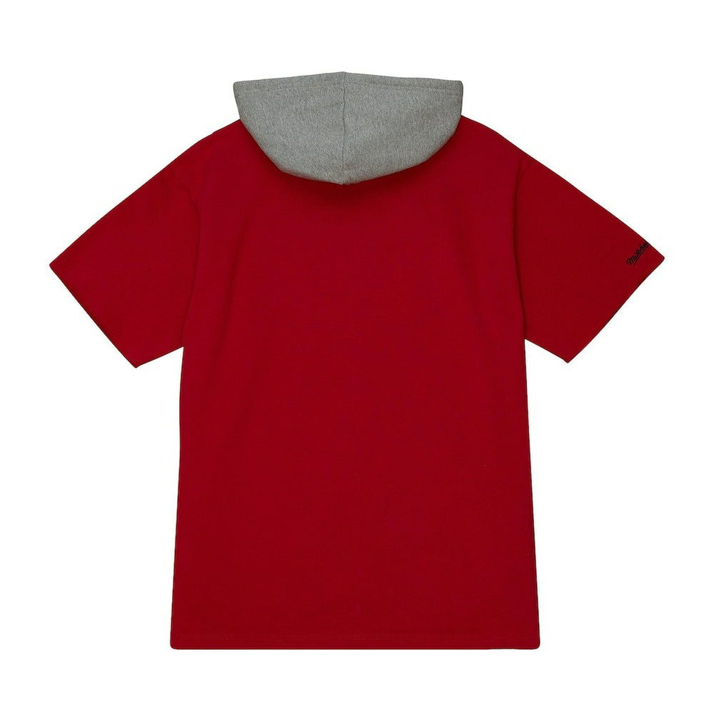 Kansas City Chiefs Postgame Short Sleeve Hoodie Red - Mitchell & Ness