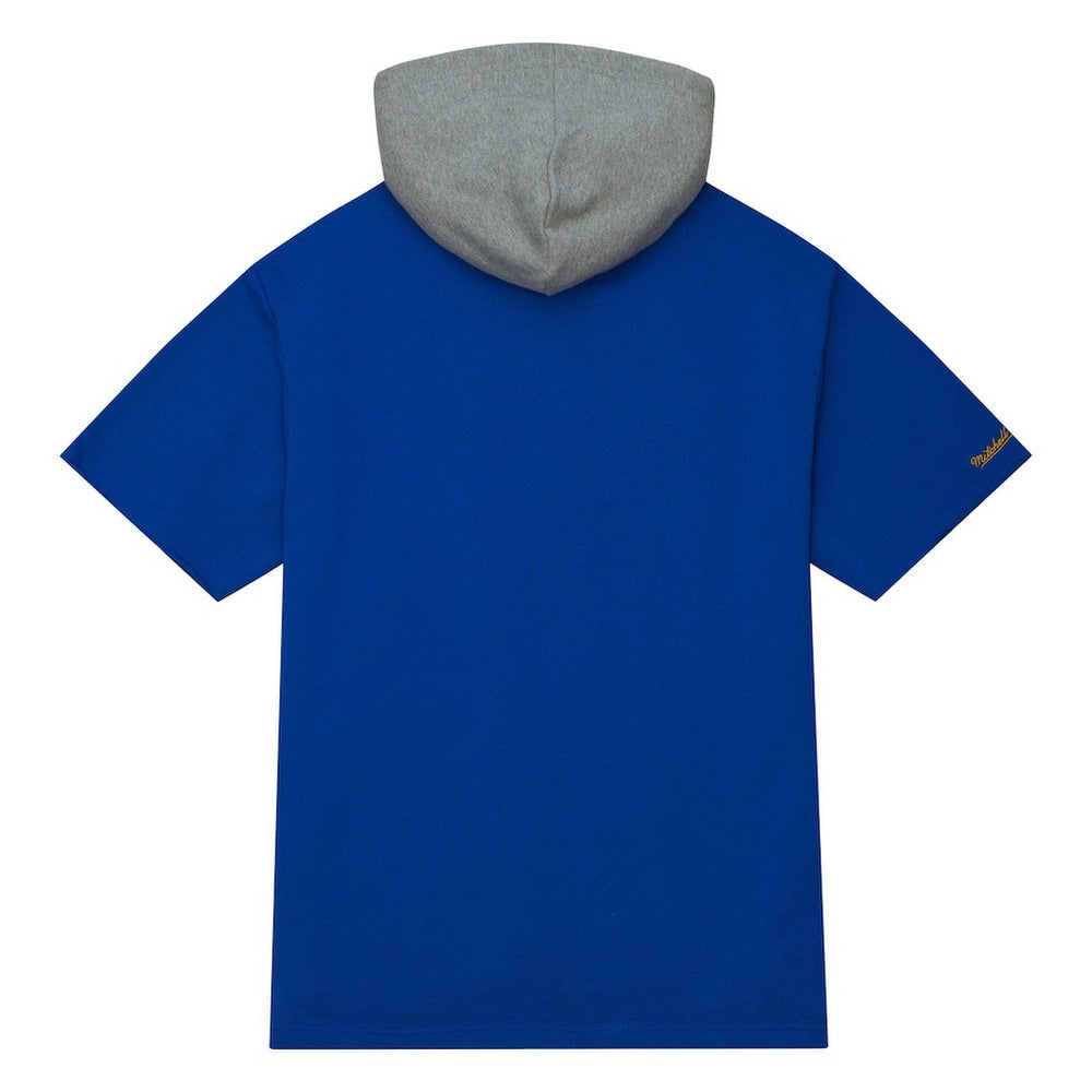 Los Angeles Rams Postgame Short Sleeve Hoodie Royal - Mitchell & Ness