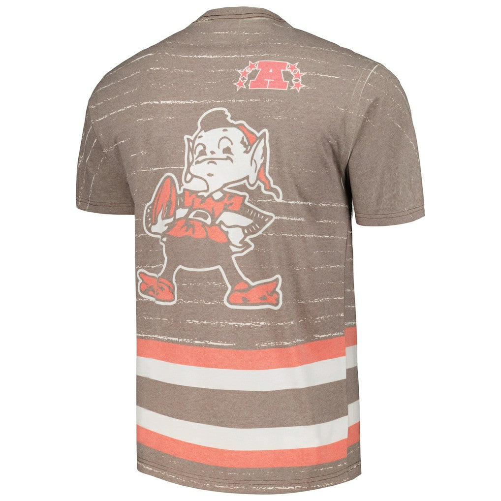 Cleveland Browns Jumbotron 3.0 T-Shirt Brown - Mitchell & Ness