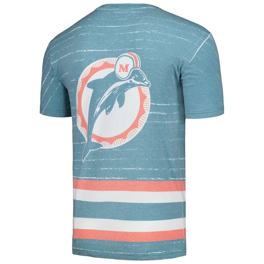 Miami Dolphins Jumbotron 3.0 T-Shirt Aqua - Mitchell & Ness