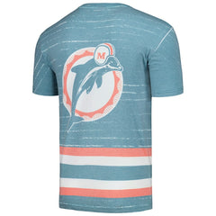 Miami Dolphins Jumbotron 3.0 T-Shirt Aqua - Mitchell & Ness