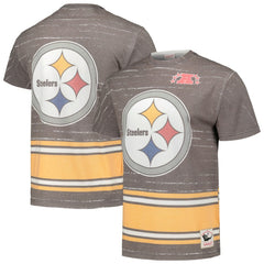 Pittsburgh Steelers Jumbotron 3.0 T-Shirt Black - Mitchell & Ness