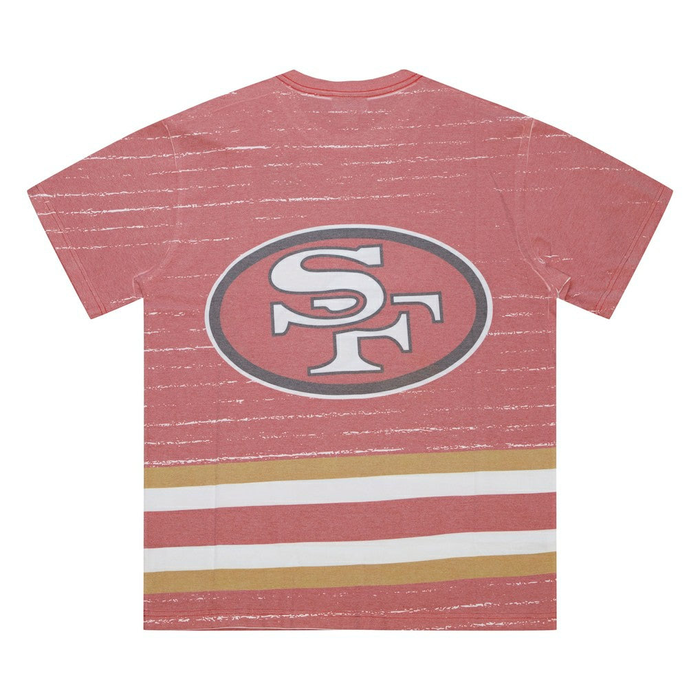 San Francisco 49ers Jumbotron 3.0 T-Shirt Scarlet - Mitchell & Ness