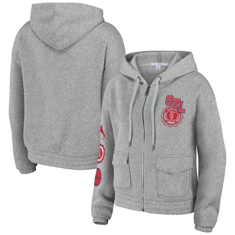 St. Louis Cardinals WEAR by Erin Andrews Women's Full-Zip Hoodie Online