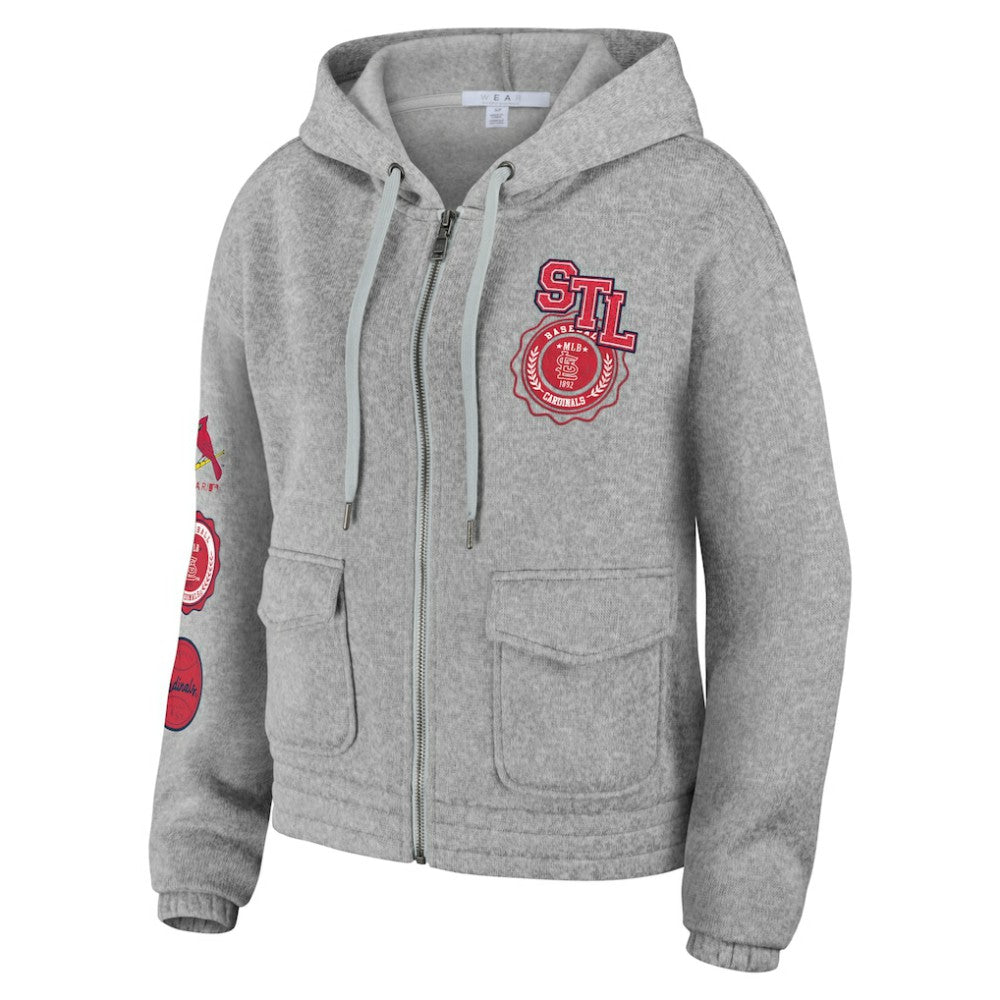 St. Louis Cardinals WEAR by Erin Andrews Women's Full-Zip Hoodie Online