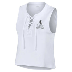 Chicago White Sox WEAR by Erin Andrews Women's Lace-Up Tank Top Online