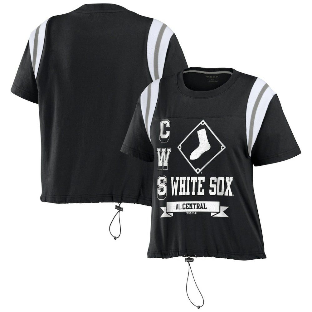 Chicago White Sox WEAR by Erin Andrews Women's Cinched Colorblock T-Shirt for sale